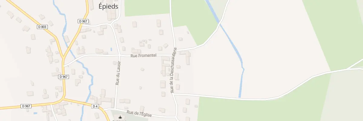 Plan du 12 Rue de la Déschateauterie à Épieds