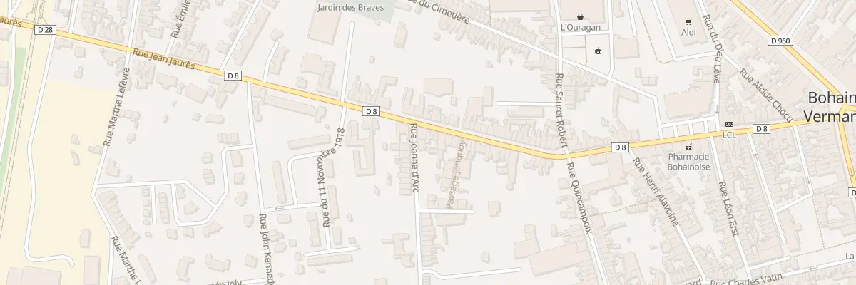 Plan du 101 Rue Jean Jaurès à Bohain-en-Vermandois