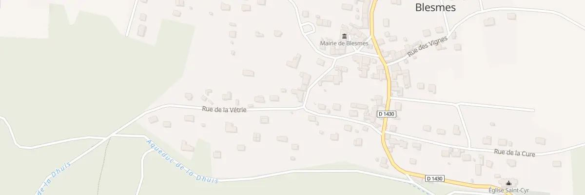 Plan du 33 Rte de Courboin à Blesmes