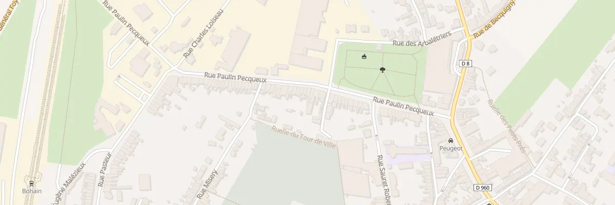 Plan du 81 Rue Paulin Pecqueux à Bohain-en-Vermandois