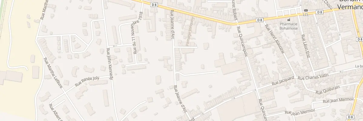 Plan du 33 Rue Jeanne d’Arc à Bohain-en-Vermandois