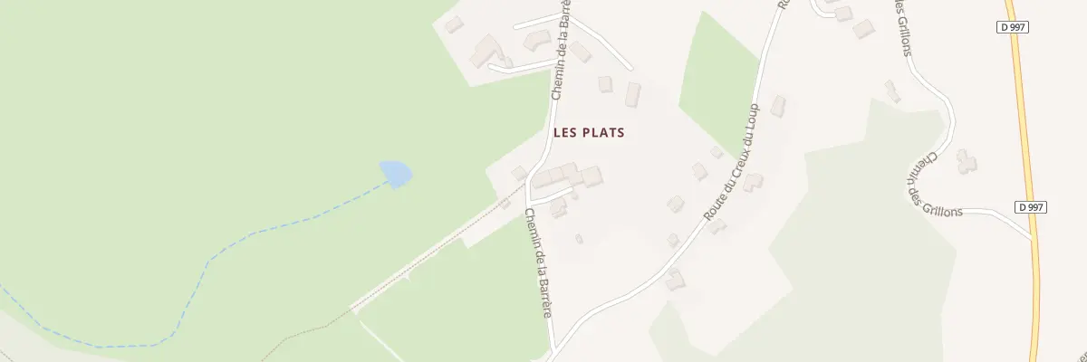 Plan du 5047 Les Plats à Estandeuil
