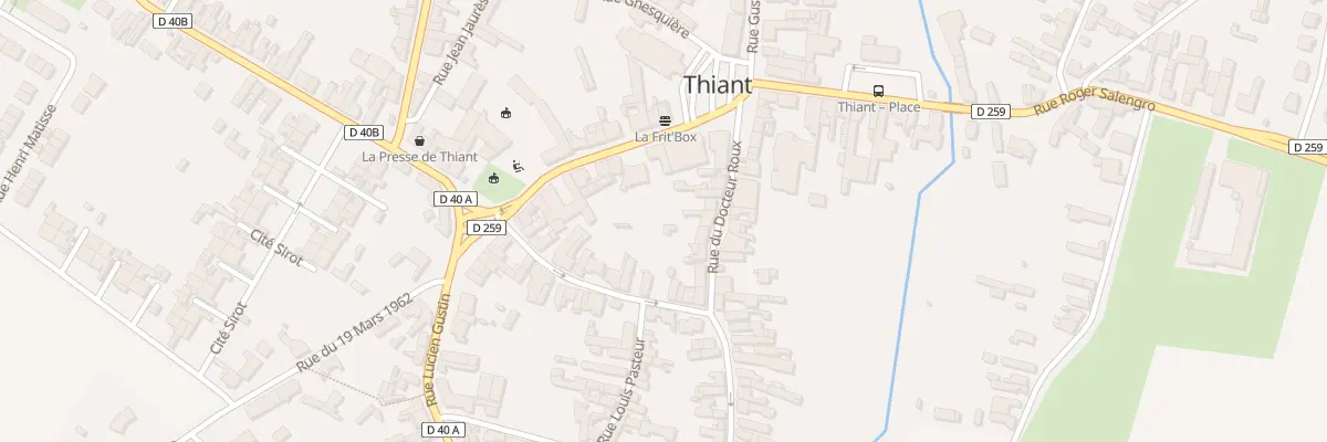 Plan du 12 Rue du Docteur Roux à Thiant