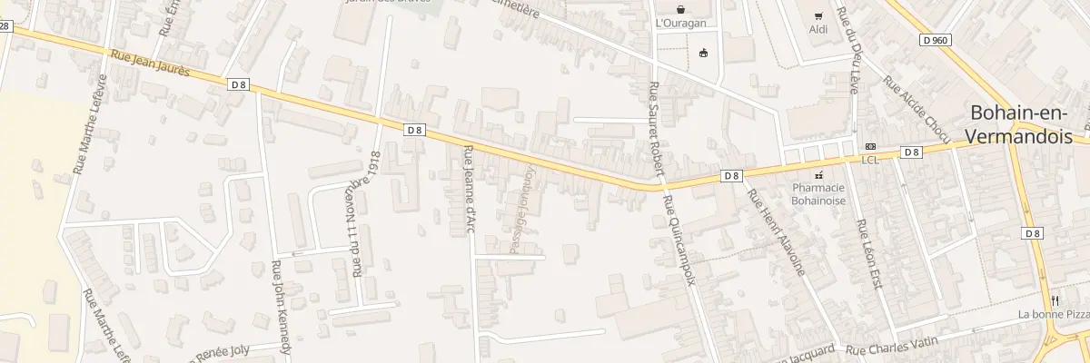 Plan du 87 Rue Jean Jaurès à Bohain-en-Vermandois