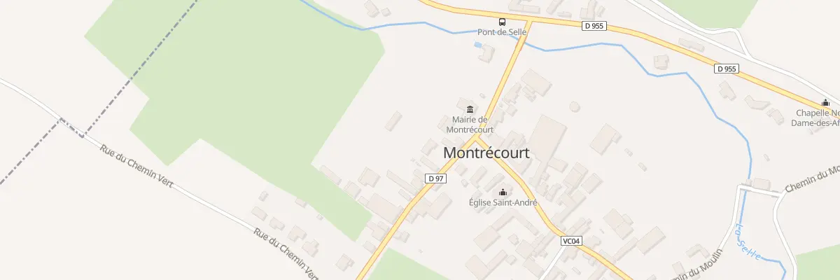 Plan du 3 Rue de la Cavée à Montrécourt