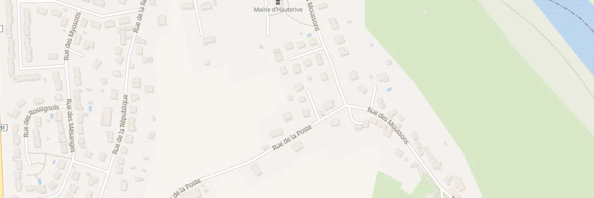 Plan du 31 Rue de la Poste à Hauterive