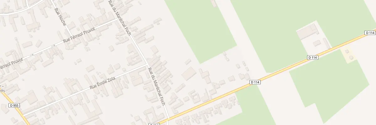 Plan du 91 Rue du Maréchal Foch à Saulzoir