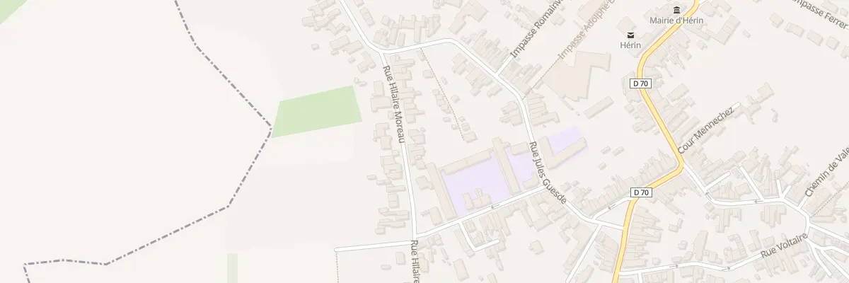 Plan du 25 Rue Hilaire Moreau à Hérin