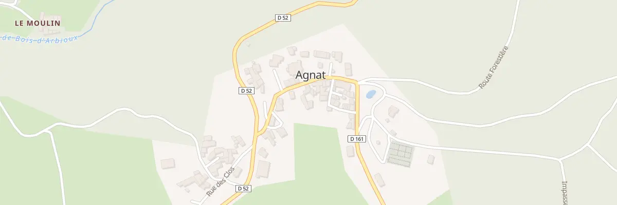 Plan du 5004 Le Bourg à Agnat