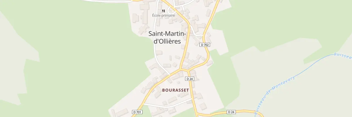Plan du 5011 Le Bourg à Saint-Martin-d’Ollières