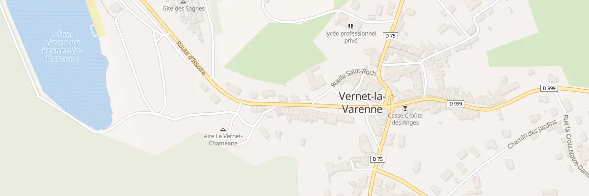 Plan du 2 Rte d’Issoire au Vernet-Chaméane