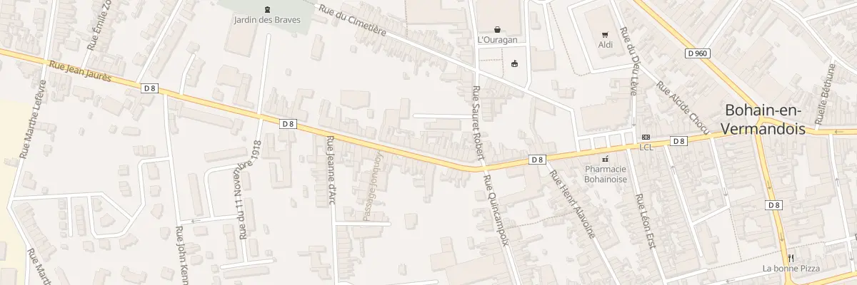 Plan du 64 Rue Jean Jaurès à Bohain-en-Vermandois