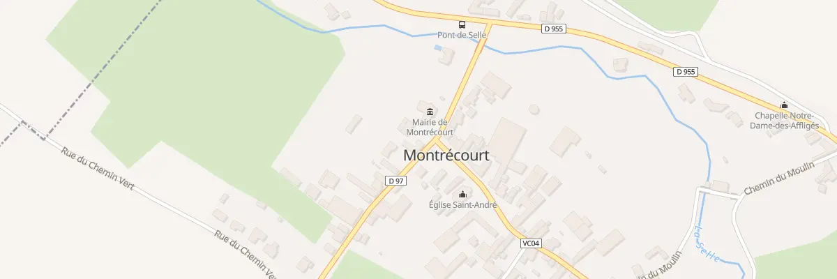 Plan du 1 Rue de la Cavée à Montrécourt