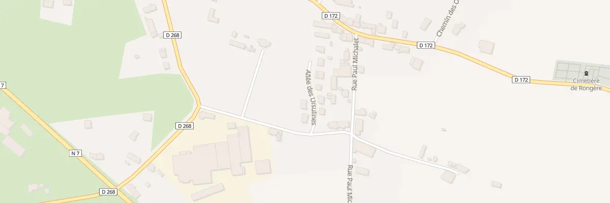 Plan du 8 All des Ursulines à Rongères