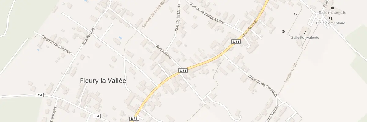 Plan du 40 Gr Grande Rue à Fleury-la-Vallée