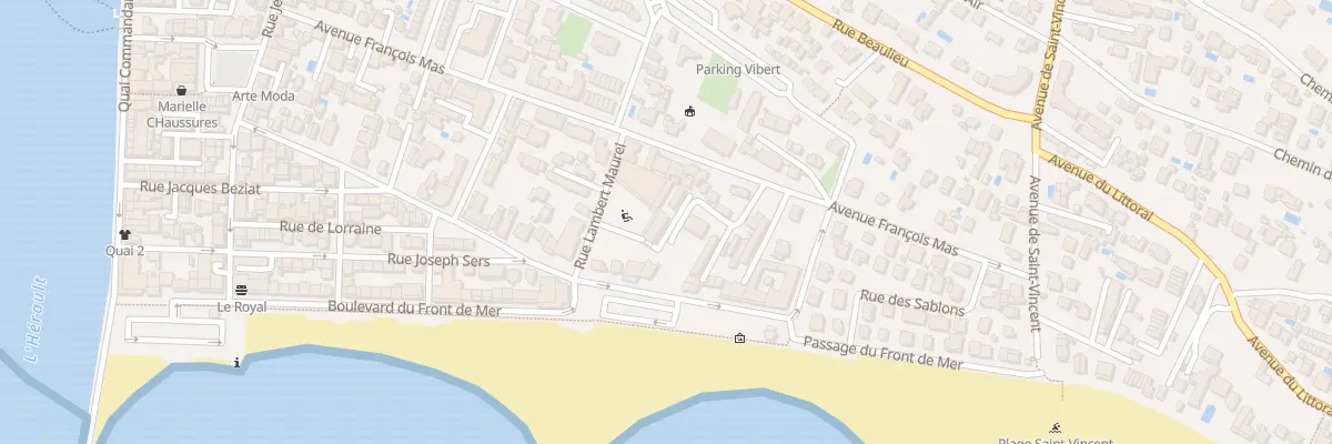 Plan du 13 Rue Lambert Maurel à Agde