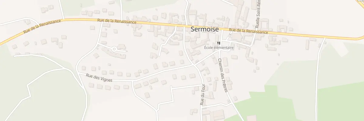 Plan du 1 Rue des Vignes à Sermoise