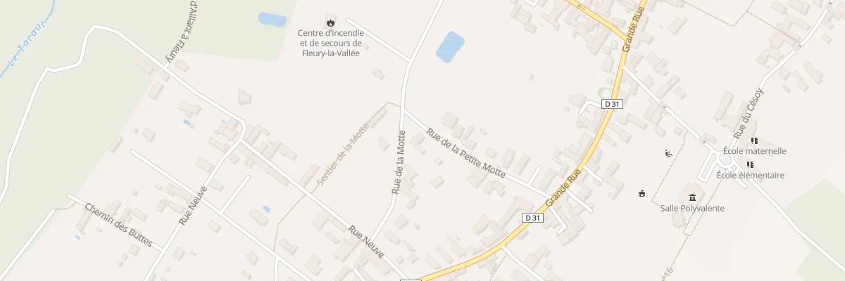 Plan du 12 Rue de la Motte à Fleury-la-Vallée