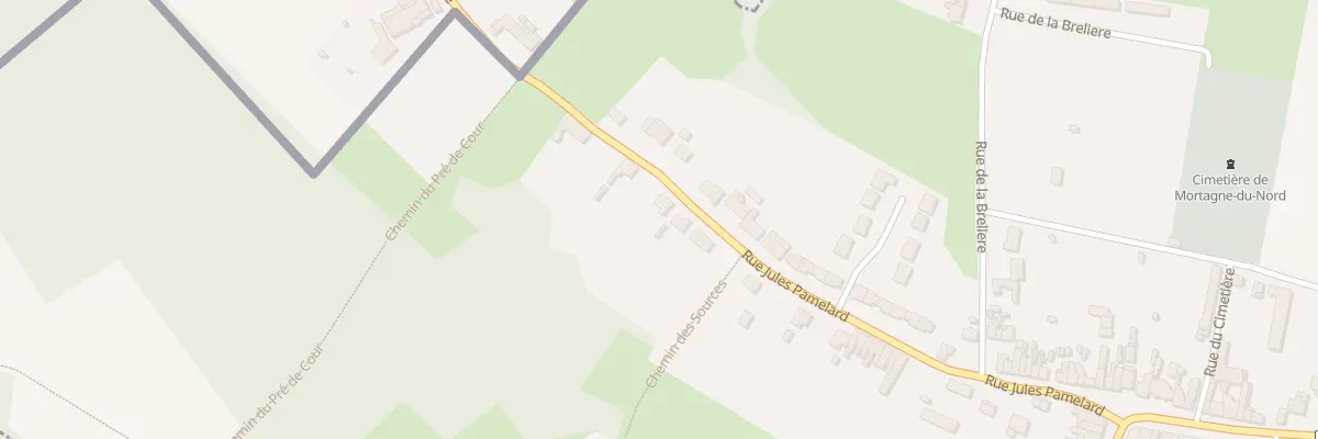 Plan du 85 Rue Jules Pamelard à Mortagne-du-Nord