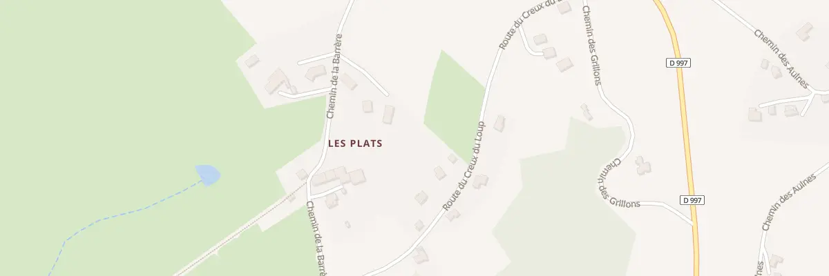 Plan du 5044D Les Plats à Estandeuil