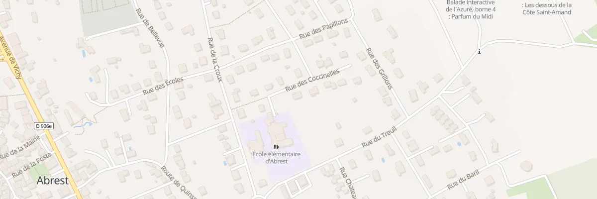Plan du 4 Rue des Coccinelles à Abrest