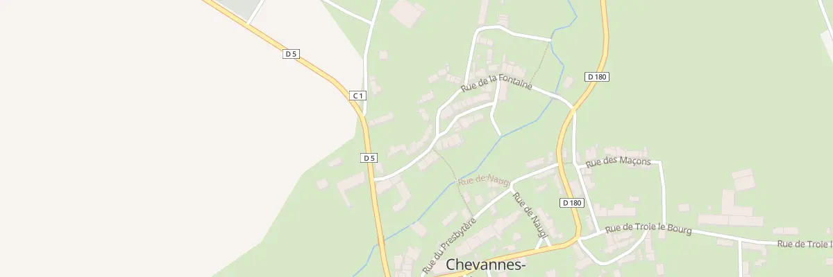 Plan du 5 Rue de la Fontaine à Chevannes-Changy