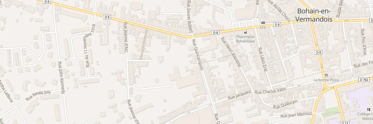 Plan du 8 Rue Quincampoix à Bohain-en-Vermandois