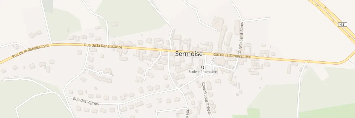 Plan du 20 Rue de la Renaissance à Sermoise