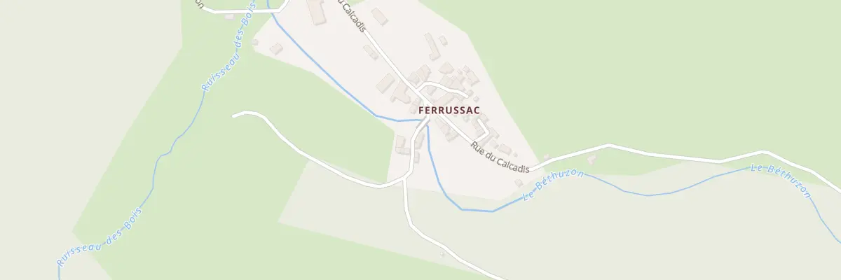 Plan du 6132 Ferrussac à Meyrueis