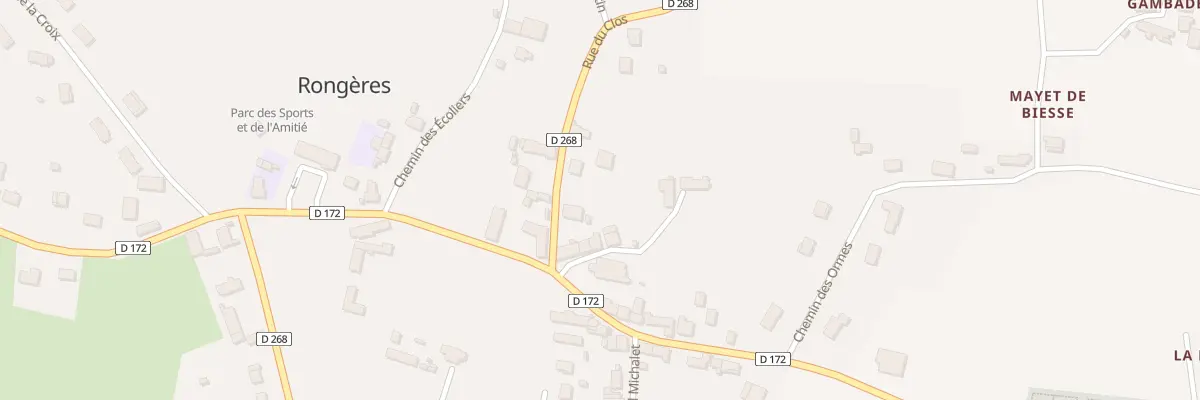 Plan du 4 Rue du Clos à Rongères