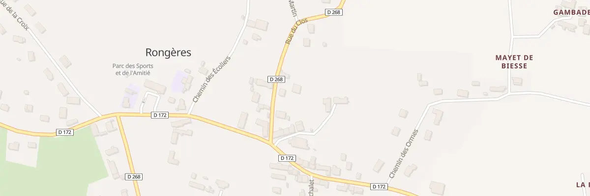 Plan du 6 Rue du Clos à Rongères