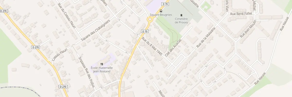 Plan du 8 Rue du 8 Mai 1945 à Prouvy