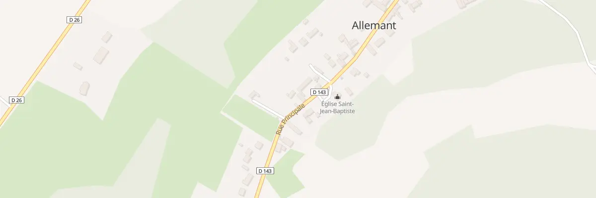 Plan du 13 Rue Principale à Allemant