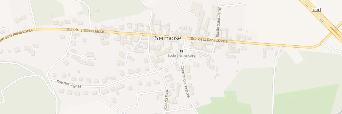 Plan du 3T Rue de l’Eglise à Sermoise