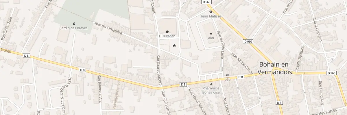 Plan du 5 Rue du Cimetière à Bohain-en-Vermandois