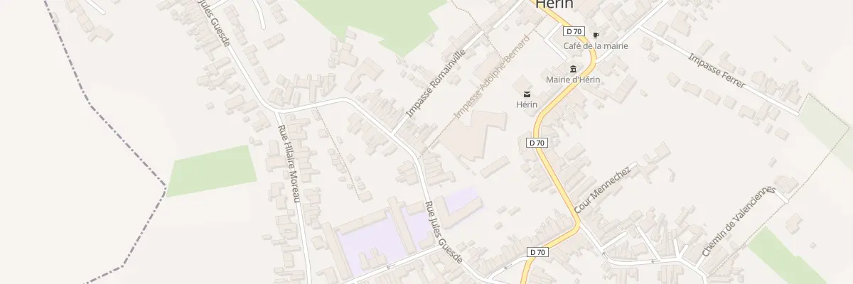 Plan du 28 Rue Jules Guesde à Hérin