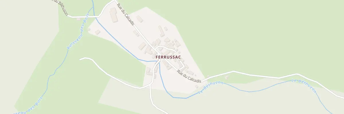 Plan du 6000 Ferrussac à Meyrueis