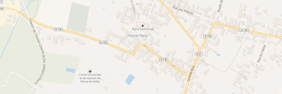 Plan du 1 Rte d’Aillant à Fleury-la-Vallée