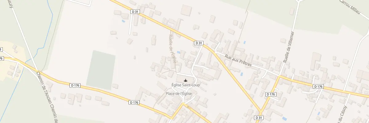 Plan du 1 Rue de l’Eglise à Fleury-la-Vallée