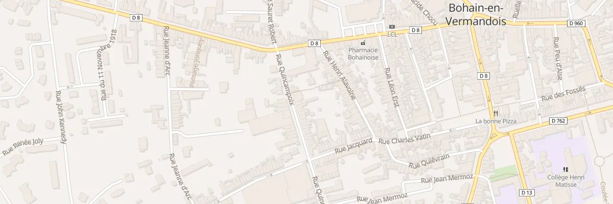 Plan du 11 Rue Quincampoix à Bohain-en-Vermandois