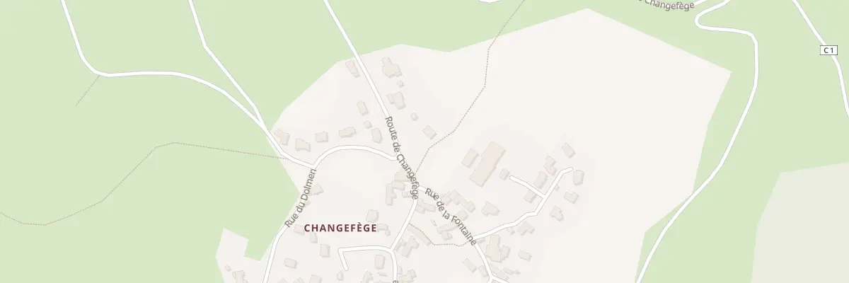 Plan du 5168 Changefege à Balsièges