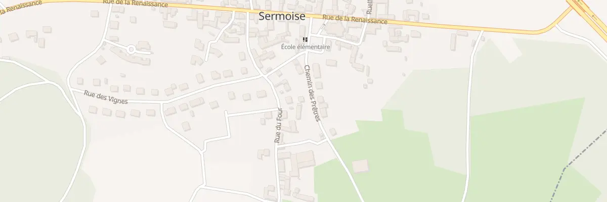 Plan du 5 Che des Prêtres à Sermoise