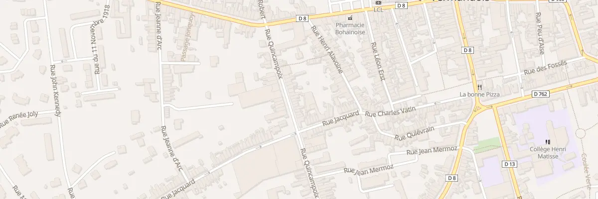 Plan du 25 Rue Quincampoix à Bohain-en-Vermandois
