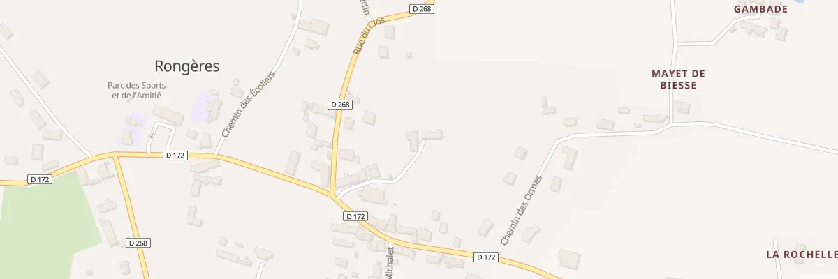 Plan du 6 Pl de l’Eglise à Rongères