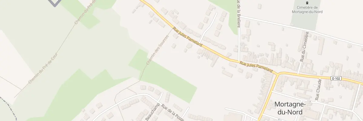 Plan du 47 Rue Jules Pamelard à Mortagne-du-Nord