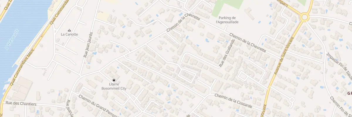 Plan du 38 Rue des Goelands à Agde