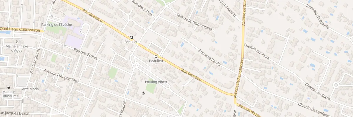 Plan du 65 Rue Beaulieu à Agde