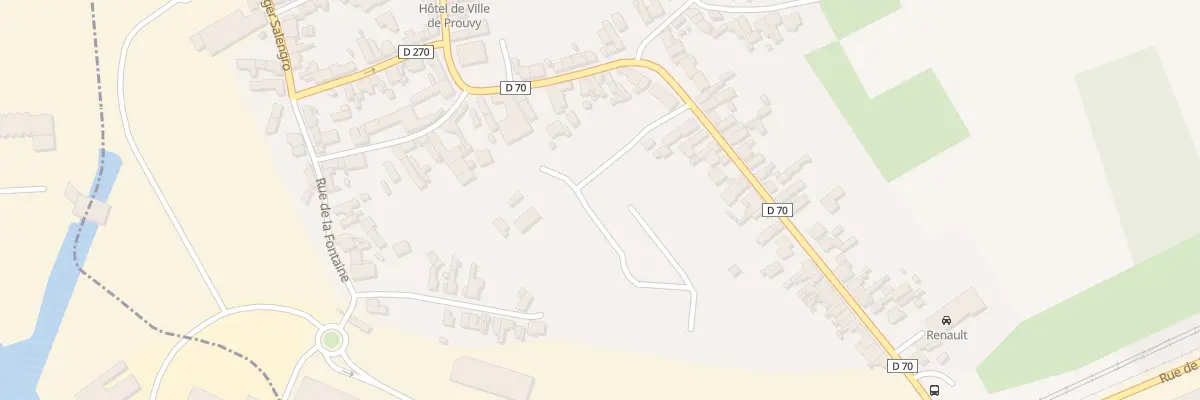 Plan du 36 Rue de la Gare à Prouvy
