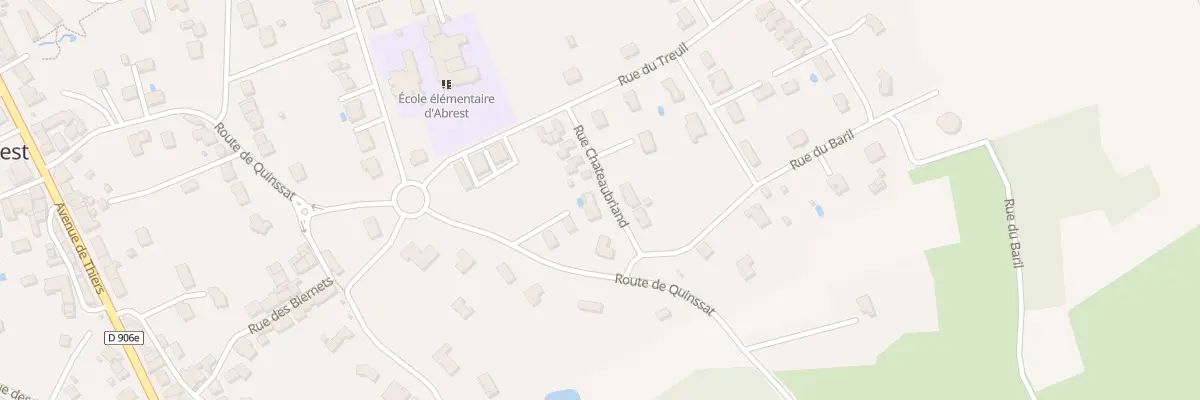 Plan du 6 Rue de Chateaubriand à Abrest