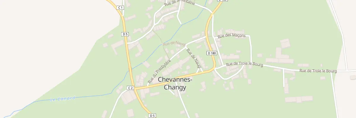 Plan du 2 Rue du Presbytère à Chevannes-Changy